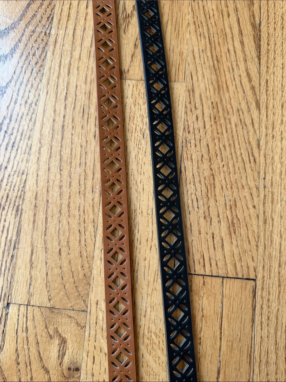 NWT Steve Madden Men's Belt Duo - Black & Brown with Gold Buckles